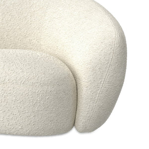 HomeRoots 69" Cream Fabric Sofa with Stylish Walnut Legs - Modern, Comfortable Design for Any Living Space! 641001