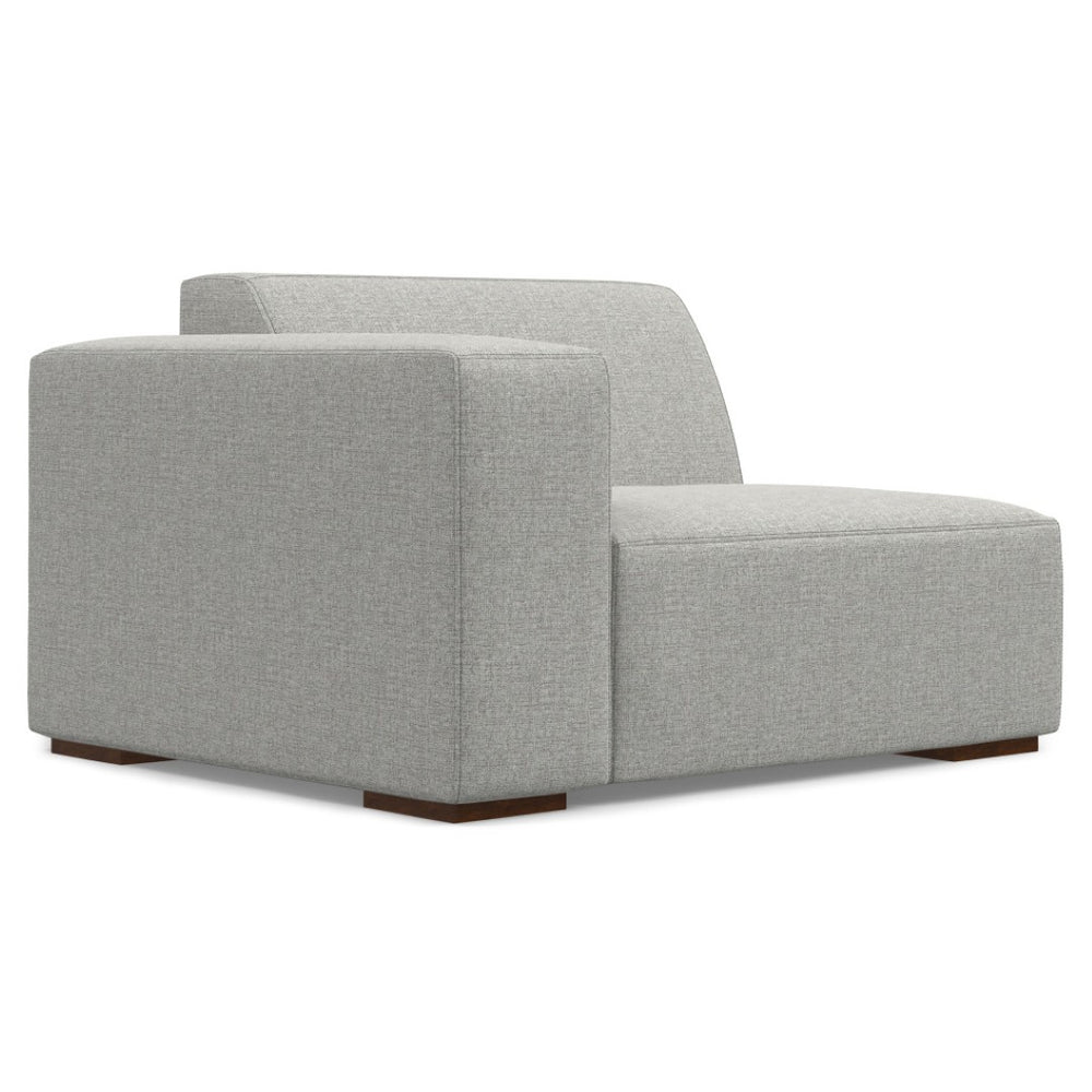 HomeRoots 122" Gray Fabric Modular Sofa - Stylish Design, Exceptional Comfort, and Flexible Living Room Solution 641011
