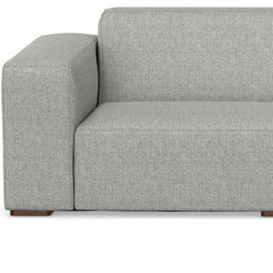 HomeRoots 116" Gray Fabric Modular Sofa - Stylish Comfort for 5, Durable Construction & Modern Design Elements 641012