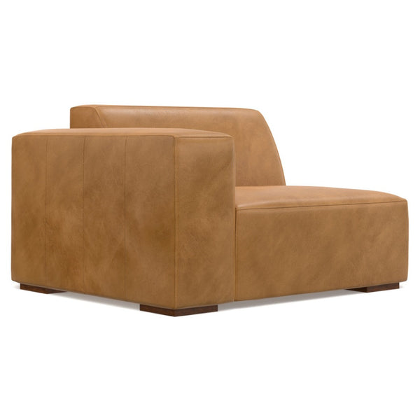 HomeRoots 122" Sienna Leather Modular Sofa – Stylish Comfort, Versatile Design, and Durable Elegance for Your Home 641013