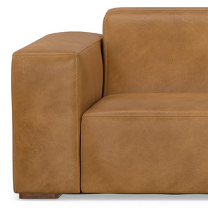 HomeRoots 122" Sienna Leather Modular Sofa – Stylish Comfort, Versatile Design, and Durable Elegance for Your Home 641013