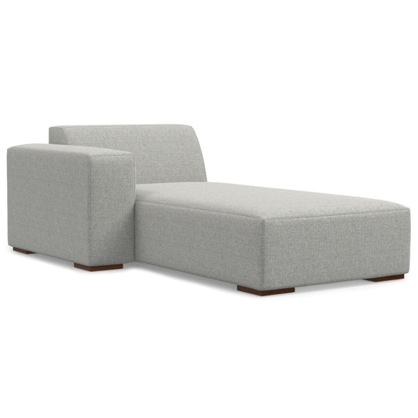 HomeRoots 122" Gray Fabric Modular Sofa - Versatile Seating for 4, Modern Design, Tufted Back & Easy Assembly 641015