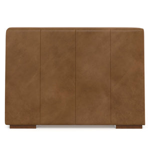 HomeRoots 38" Brown Leather Modular Sofa - Stylish Comfort, Durable Design & Versatile for Modern Living Spaces 641029