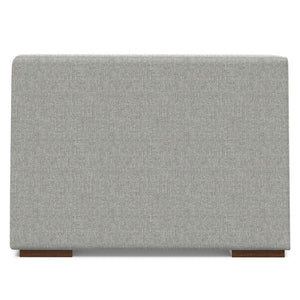 HomeRoots 38" Gray Fabric Modular Sofa – Stylish Tufted Design with Brown Legs for Modern Living Spaces 641031