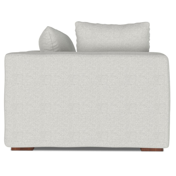 HomeRoots 44" Gray Fabric Modular Sofa - Chic Design, Removable Cushions & Supportive Comfort for Small Spaces 641032