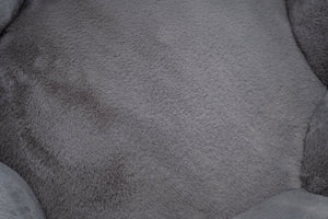 English Elm Adult Floral Petal Faux Fur Bean Bag Chair Sculptural Foam Seating for Any Room W2012P399197