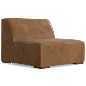 HomeRoots 116" Brown Leather Sofa with Ottoman – Luxurious Comfort, Durable Design, and Modern Style for Your Home 641053