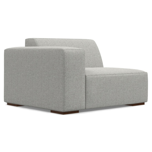 HomeRoots 116" Gray Fabric Sofa with Ottoman, Modern Design, Durable Construction, Seats 4 Comfortably, Stylish 641055