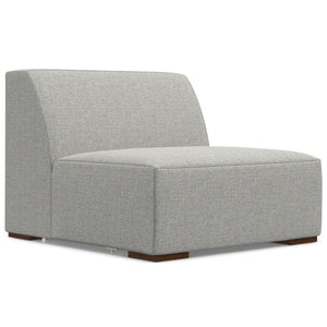 HomeRoots 116" Gray Fabric Sofa with Ottoman, Modern Design, Durable Construction, Seats 4 Comfortably, Stylish 641055