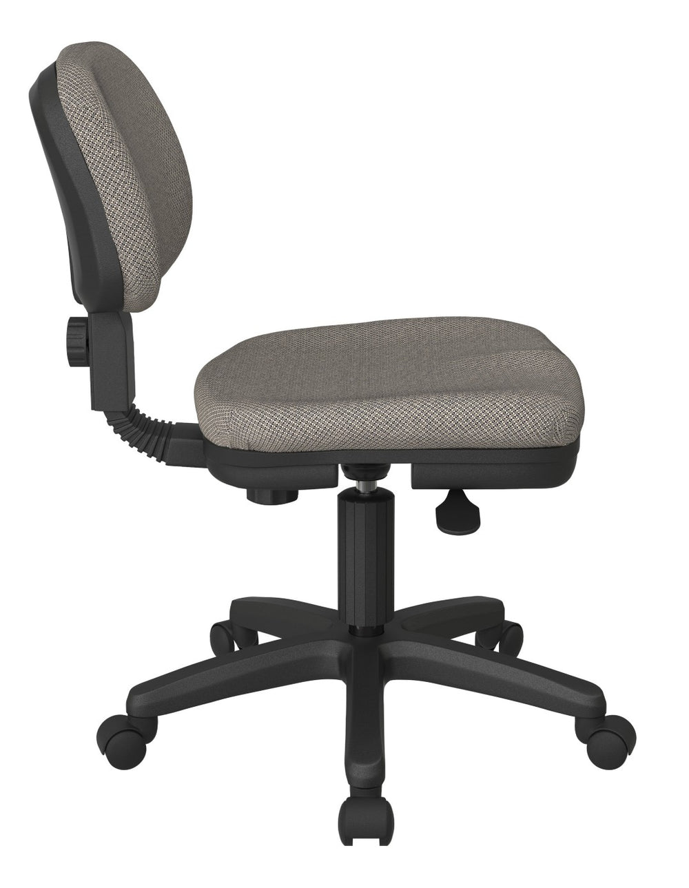 OSP Home Furnishings Basic Task Chair with Pneumatic Height Adjustment and Lumbar Support for Home Office Use SC117-294
