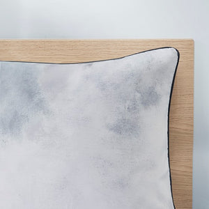 English Elm Full/Queen Watercolor Tie Dye Comforter Set with Piped Microfiber, Antimicrobial Throw Pillow Included B035P203247