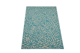 Christopher Knight Home® - Noble House - Claus Indoor Floral 5 X 8 Area Rug, Blue and Ivory