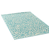 Christopher Knight Home® - Noble House - Claus Indoor Floral 5 X 8 Area Rug, Blue and Ivory