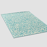 Christopher Knight Home® - Noble House - Claus Indoor Floral 5 X 8 Area Rug, Blue and Ivory