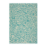 Christopher Knight Home® Claus 5x8 Blue/Ivory Floral Area Rug - Polypropylene, Stain/Fade-Resistant