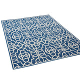 Christopher Knight Home® - Noble House - Jacyntha Indoor Geometric 5 X 8 Area Rug, Navy and Ivory