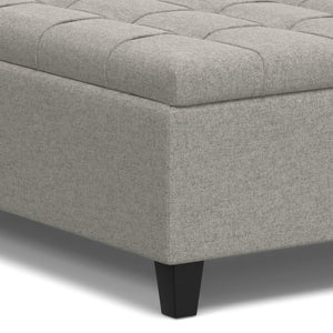 40 Inch Tufted Upholstered Storage Ottoman Cloud Cushion for Living Room Decor
