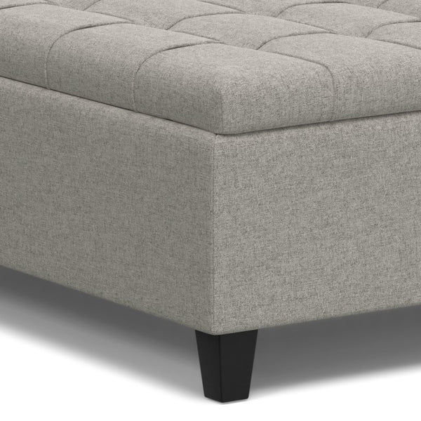 40 Inch Tufted Upholstered Storage Ottoman Cloud Cushion for Living Room Decor