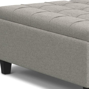 40 Inch Tufted Upholstered Storage Ottoman Cloud Cushion for Living Room Decor
