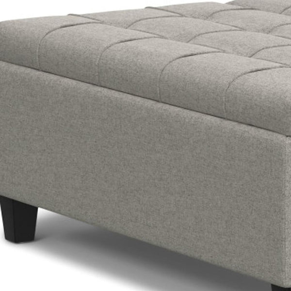 40 Inch Tufted Upholstered Storage Ottoman Cloud Cushion for Living Room Decor