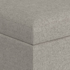 34 Inch Cloud Upholstered Storage Ottoman Plush Seat for Living Room Comfort