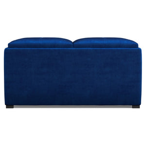 35 Inch Velvet Storage Ottoman Tufted Upholstered Footrest for Living Room Decor