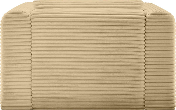 Meridian Furniture Shaggy Corduroy Accent Chair with Plush Foam Seating and Modular Design for Living Room Decor Camel 641Camel-Chair