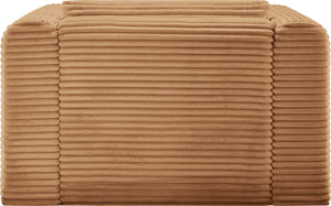 Meridian Furniture Shaggy Corduroy Accent Chair with Plush Foam Seating and Modular Design for Living Room Decor Saddle 641Saddle-Chair