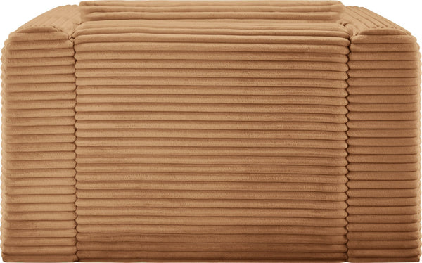 Meridian Furniture Shaggy Corduroy Accent Chair with Plush Foam Seating and Modular Design for Living Room Decor Saddle 641Saddle-Chair