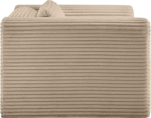 Meridian Furniture Shaggy Corduroy Accent Chair with Plush Foam Seating and Modular Design for Living Room Decor Taupe 641Taupe-Chair