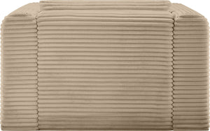 Meridian Furniture Shaggy Corduroy Accent Chair with Plush Foam Seating and Modular Design for Living Room Decor Taupe 641Taupe-Chair