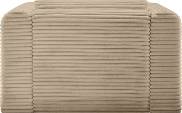 Meridian Furniture Shaggy Corduroy Accent Chair with Plush Foam Seating and Modular Design for Living Room Decor Taupe 641Taupe-Chair