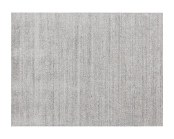 Sunpan Alaska Hand-Loomed Rug - Luxurious Wool-Blend Texture for Cozy Living, Lounge, and Bedroom Spaces Grey / Ivory