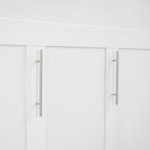 English Elm Full Size Murphy Wall Bed with Led Lighting Shelves Drawers and Fold Down Storage LP100565AAK