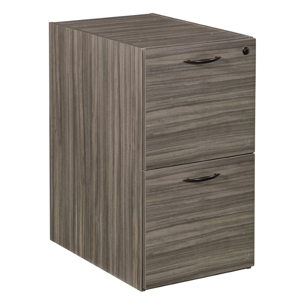 OSP Home Furnishings Napa File Cabinet Pedestal with Two Deep Drawers for Home or Office Document Storage NAP-74-URB