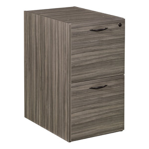 OSP Home Furnishings Napa File Cabinet Pedestal with Two Deep Drawers for Home or Office Document Storage NAP-74-URB