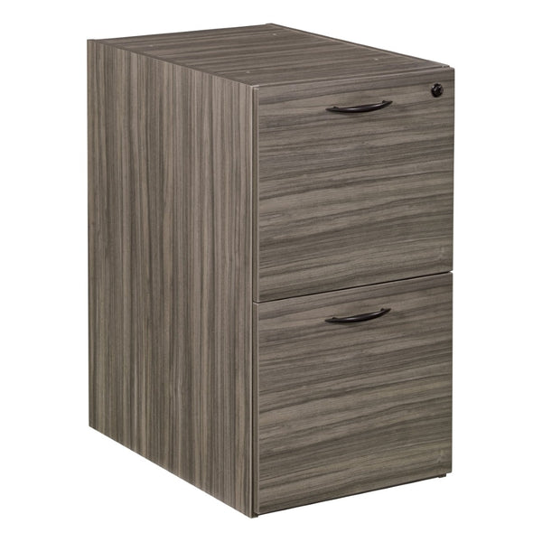 OSP Home Furnishings Napa File Cabinet Pedestal with Two Deep Drawers for Home or Office Document Storage NAP-74-URB