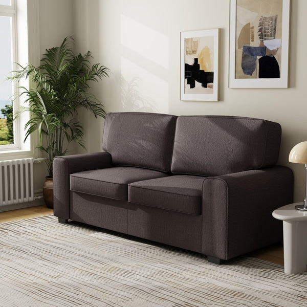 English Elm 69.6" Chenille Upholstered Loveseat with Spring Cushions and Metal Frame for Modern Spaces Grey W3568P431423