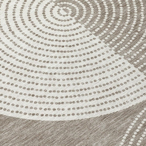 Geometric Polyester Area Rug Washable Low Pile for Indoor Outdoor Patio or Entryway Use
