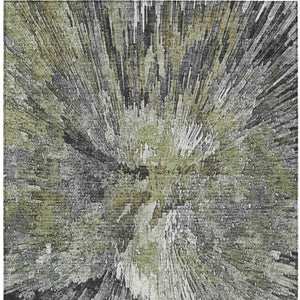 Abstract Washable Polyester Area Rug for Indoor Outdoor Patios Living Rooms and High Traffic Spaces