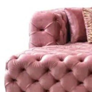 Tufted Velvet Modular U-shaped Sectional Sofa with Chaise Lounge and Accent Throw Pillows