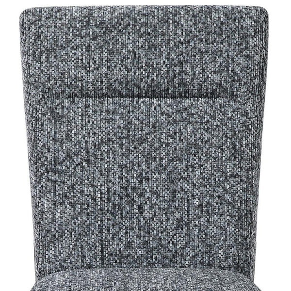 Set of Two Upholstered Dining Side Chairs with Solid Wood Legs for Modern Home Rooms