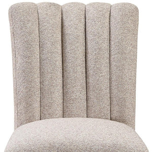 Set of Two Woven Fabric Barstools with Solid Wood Legs for Kitchen Counter Seating