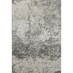 Abstract Washable Polyester Area Rug for Indoor Outdoor Living Spaces in Gray Charcoal Tones