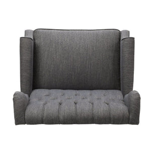 English Elm Oversized Wingback Manual Recliner with Tufted Back Nailhead Detail for Living Room 64257.00CHAR