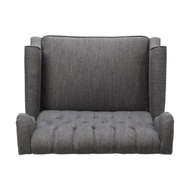 English Elm Oversized Wingback Manual Recliner with Tufted Back Nailhead Detail for Living Room 64257.00CHAR
