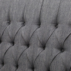 English Elm Oversized Wingback Manual Recliner with Tufted Back Nailhead Detail for Living Room 64257.00CHAR