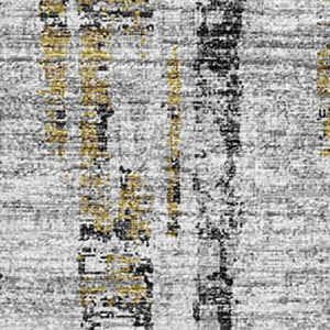 Abstract Washable Polyester Area Rug Metallic Indoor Outdoor Patio and Living Room Decor