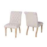 Christopher Knight Home® - Noble House - Fieldmaple Tufted Fabric Dining Chair (Set of 2)