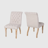 Christopher Knight Home® - Noble House - Fieldmaple Tufted Fabric Dining Chair (Set of 2)